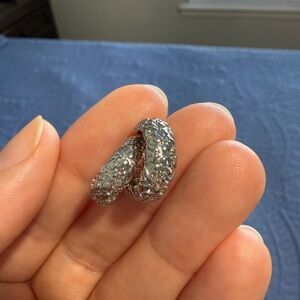 Kendra Scott silver huggies